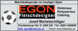 Matchballsponsor Egon Fleischdesignerr
