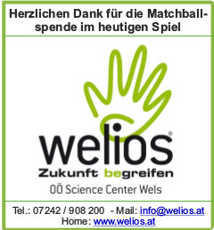 Matchballsponsor  WELIOS