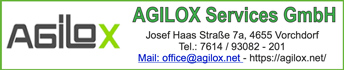 Matchballsponsor Agilox Services GmbH