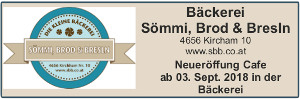 Matchballsponsor Bäckerei Sömmi, Brod & Bresln, Kirchham