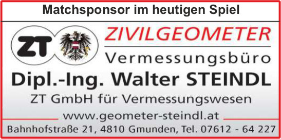 Matchsponsor Zivilgeometer DI Walter Steinel